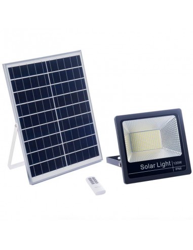 Foco LED solar 120W con placa solar