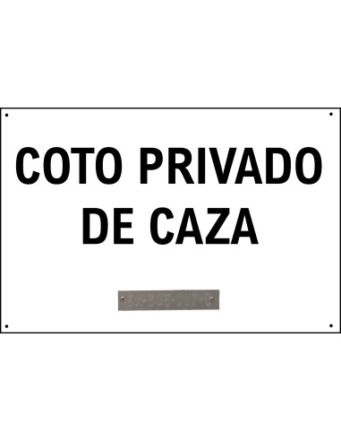 TABLILLA COTO PRIVADO DE CAZA "1ª ORDEN"