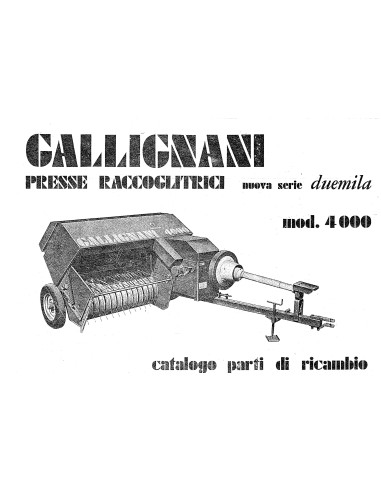 Descargar PDF Despiece Gallignani empacadora 4000