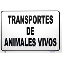 Placa transporte de animales vivos