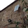 Foco LED solar 40W con placa solar - luz Calida